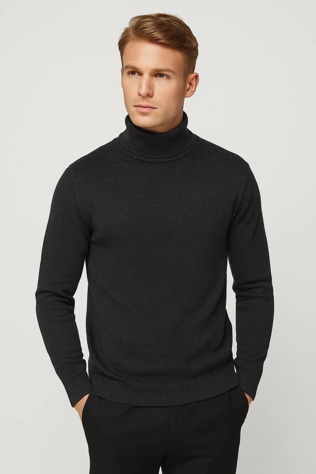 Męski Sweter Golfowy – Elegancki Krój na Codzienne i Formalne Okazje 1
