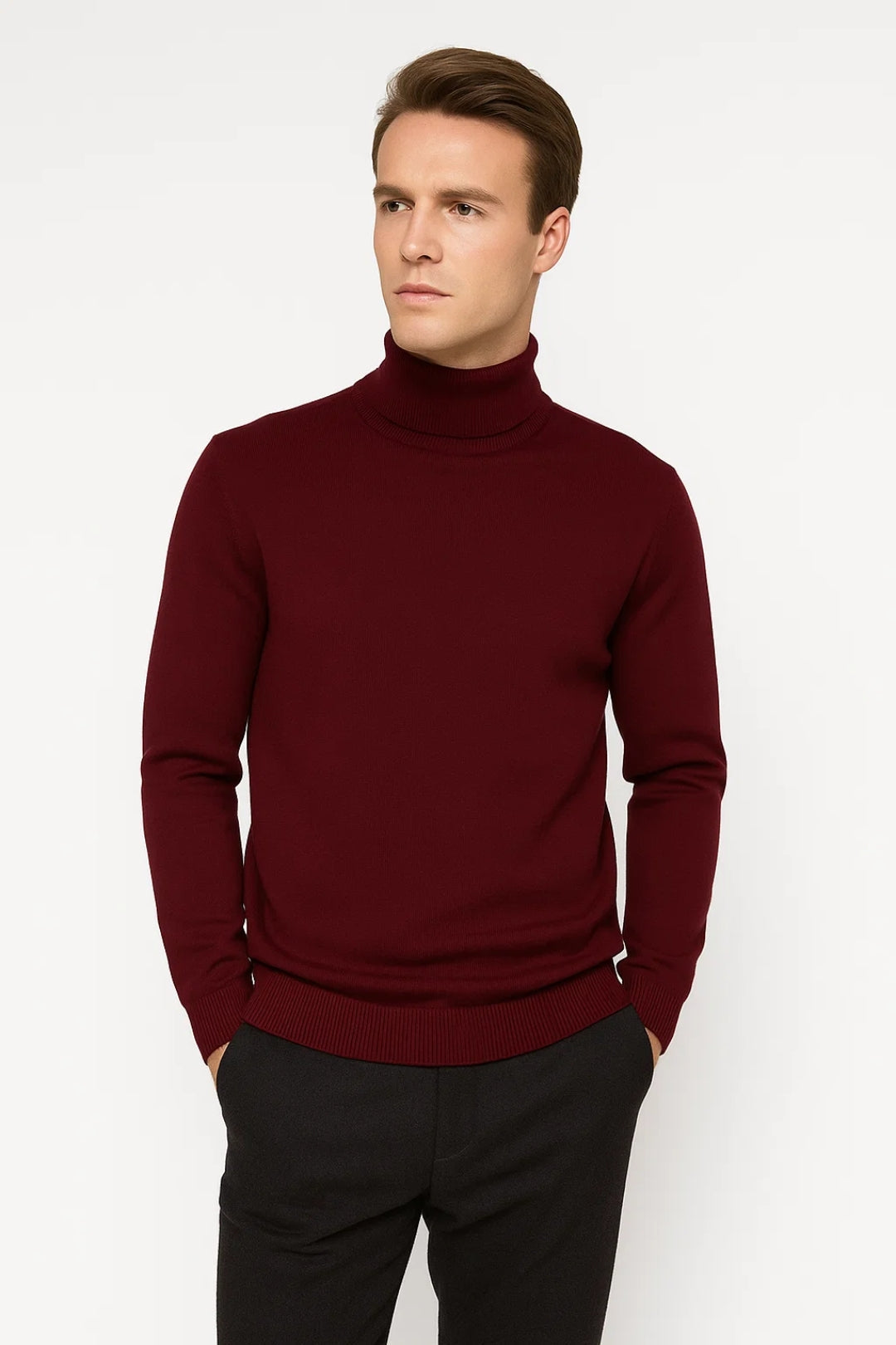 Męski Sweter Golfowy – Elegancki Krój na Codzienne i Formalne Okazje 2