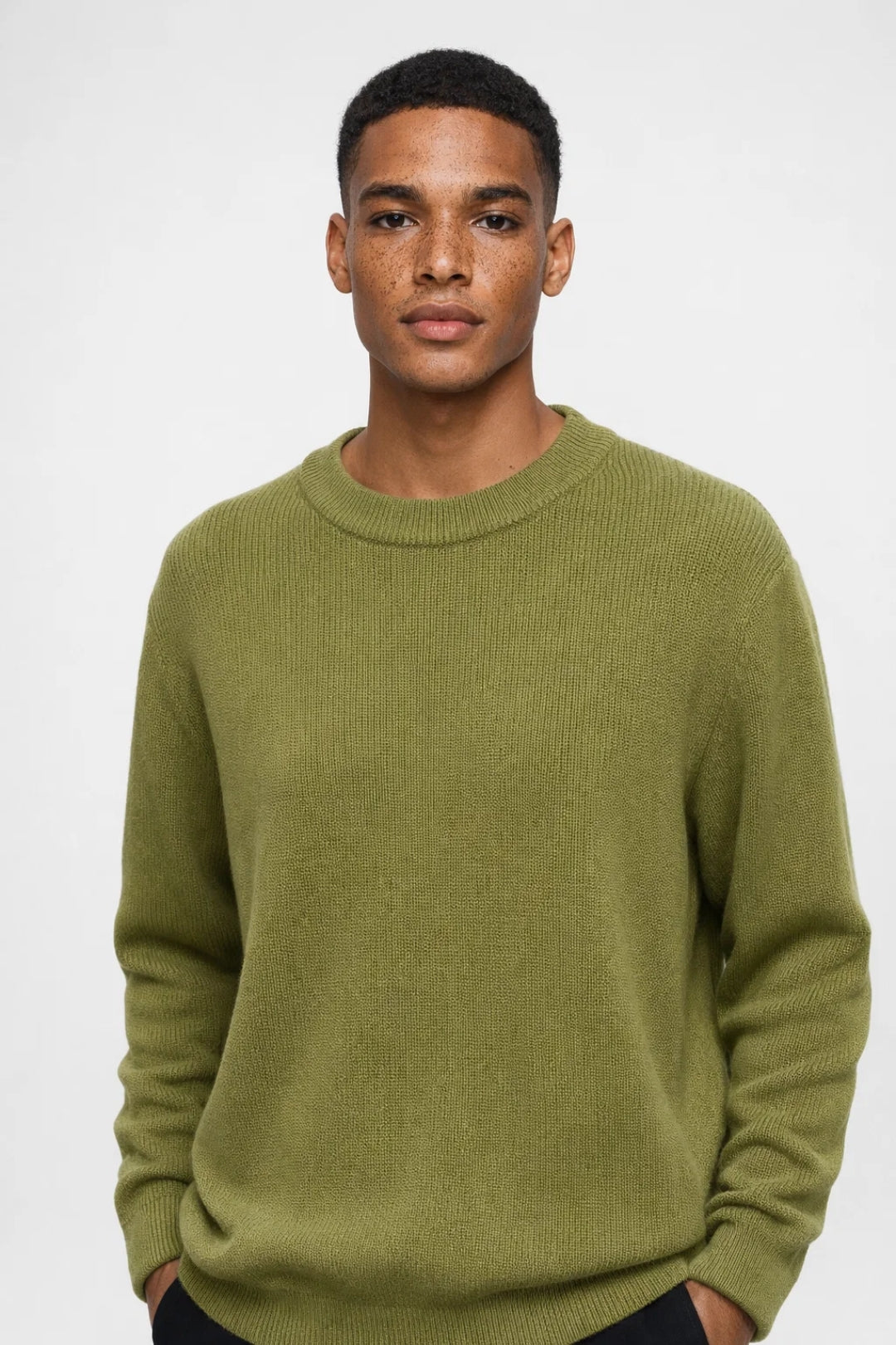 Męski Sweter – Prążkowana Struktura, Wygodny Na Chłodne Dni 3