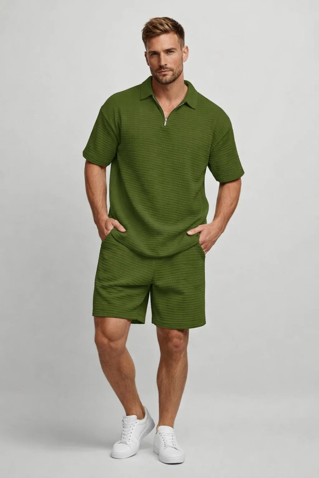 Męski Zestaw Casualowy – Wygodny Krój na Letnie Dni 1