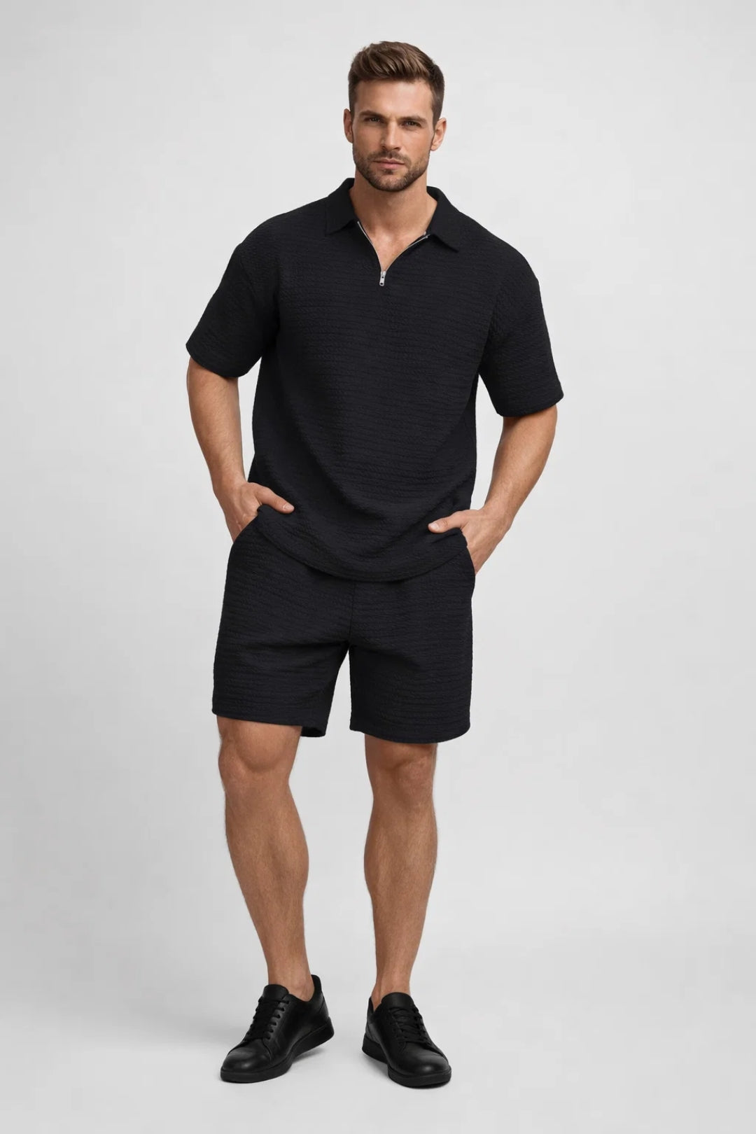 Męski Zestaw Casualowy – Wygodny Krój na Letnie Dni 2