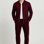 Męski Zestaw Dwuczęściowy – Elegancka Kurtka i Wygodne Spodnie 0