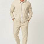 Męski Zestaw Dwuczęściowy – Elegancka Kurtka i Wygodne Spodnie 1