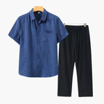 Męski Zestaw Lniany – Oddychający Komfort w Stylu Old Money 11