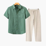 Męski Zestaw Lniany – Oddychający Komfort w Stylu Old Money 6