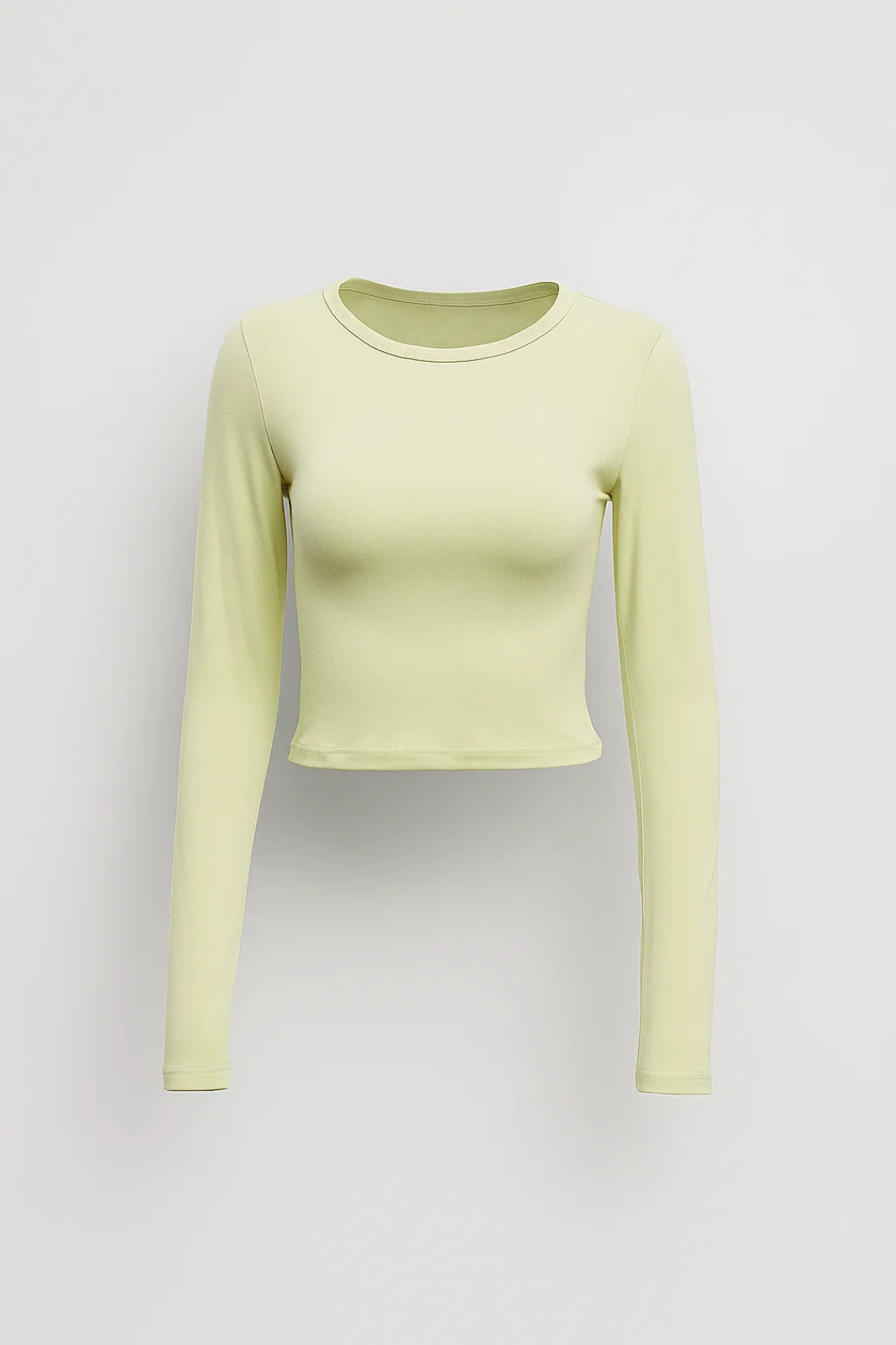 Młodzieżowy Crop Top – Obcisły Krój z Długimi Rękawami do Casualowych Stylizacji 1