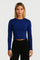 Młodzieżowy Crop Top – Obcisły Krój z Długimi Rękawami do Casualowych Stylizacji 2