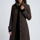 Płaszcz Zimowy Damski – Elegancki Trenchcoat z Wysokim Kołnierzem 3