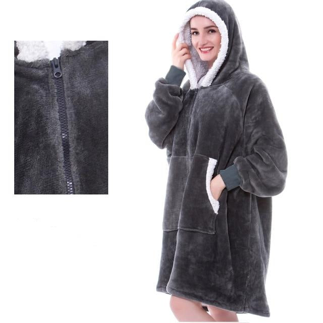 Rodzinny Koc Sweterkowy z Kapturem – Ciepło i Przytulność na Chłodne Wieczory 18