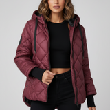 Kurtka Damska - Krótka Elegancka z Piórami Stylowa