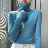 Damska Sweter z Golfem | Długi Rękaw