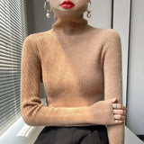 Damska Sweter z Golfem | Długi Rękaw