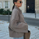 Damska przycięta kurtka | Luźny krój