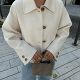 Damska przycięta kurtka | Luźny krój