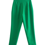 Spodnie Damskie – Wysoka Talia z Vintage Akcentem, Elegancki Styl 2