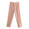 Spodnie Damskie – Wysoka Talia z Vintage Akcentem, Elegancki Styl 24