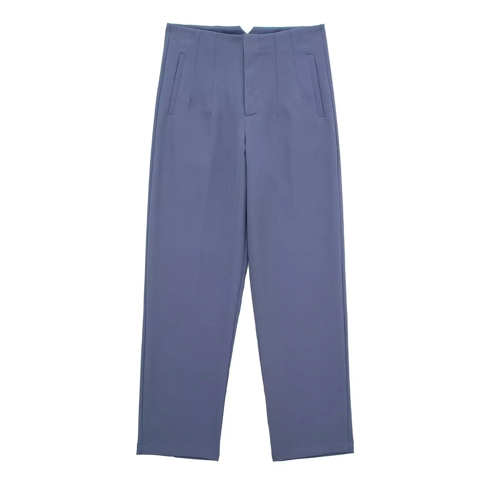Spodnie Damskie – Wysoka Talia z Vintage Akcentem, Elegancki Styl 30