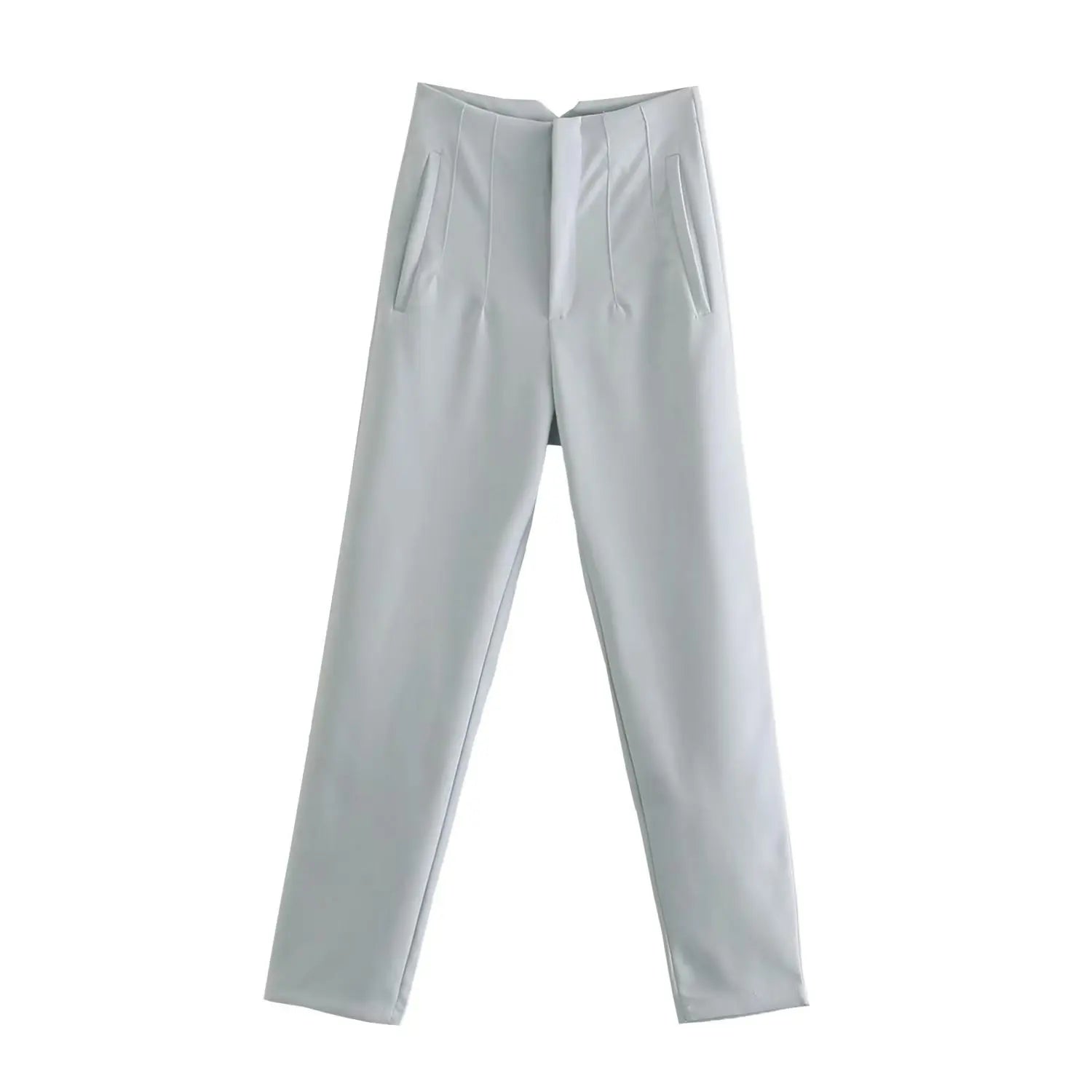 Spodnie Damskie – Wysoka Talia z Vintage Akcentem, Elegancki Styl 31