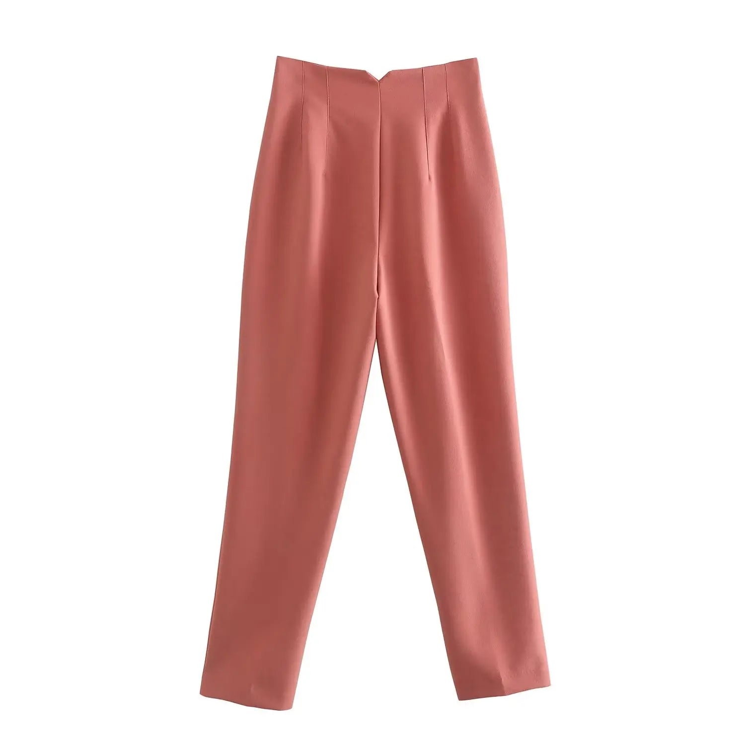 Spodnie Damskie – Wysoka Talia z Vintage Akcentem, Elegancki Styl 34