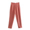 Spodnie Damskie – Wysoka Talia z Vintage Akcentem, Elegancki Styl 34