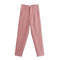 Spodnie Damskie – Wysoka Talia z Vintage Akcentem, Elegancki Styl 36