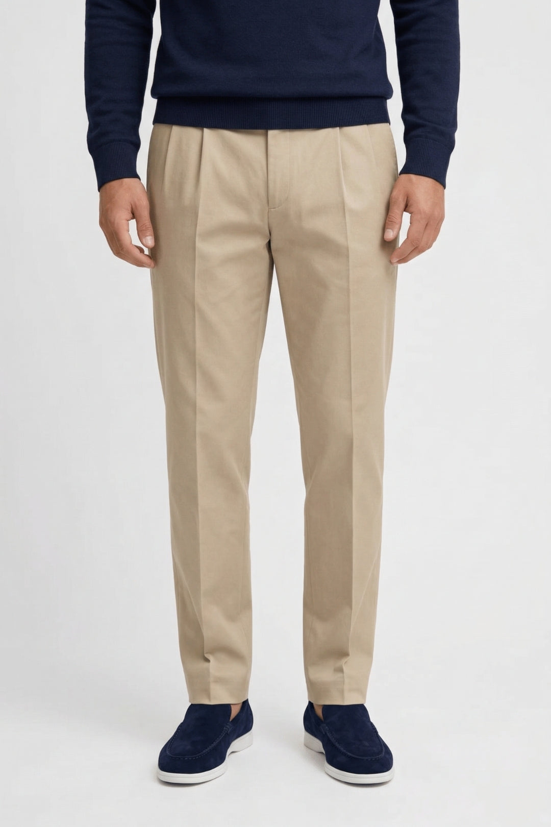 Spodnie Męskie – Elegancki Krój z Wysoką Talią do Codziennych Stylizacji 1