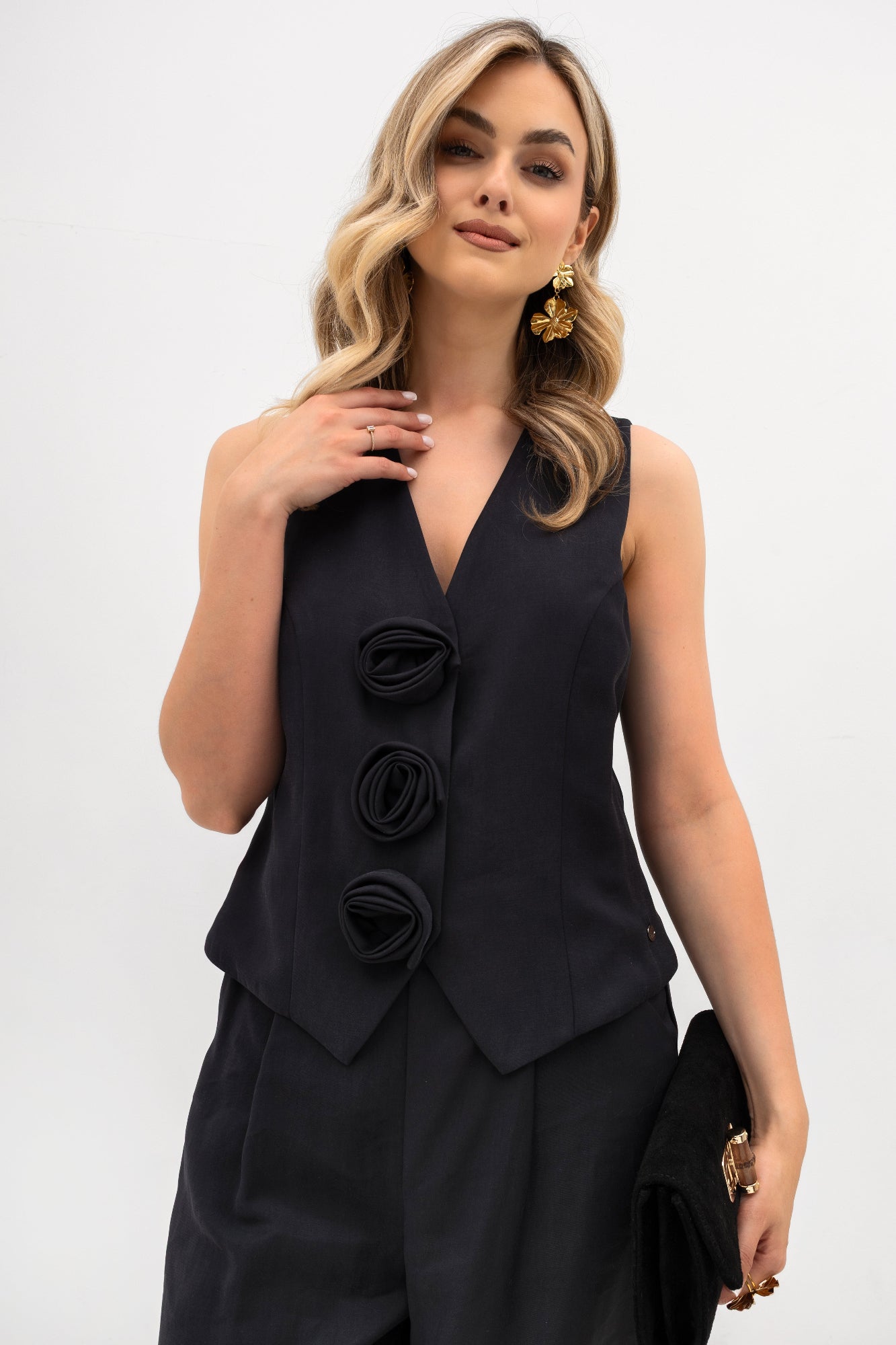 Stylowa Kamizelka – Taliowany Krój z Regulacją dla Eleganckich Stylizacji 6