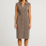 Stylowa Sukienka Midi – Elegancki Krój z Rozcięciem na Wesele 0