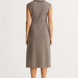 Stylowa Sukienka Midi – Elegancki Krój z Rozcięciem na Wesele 2