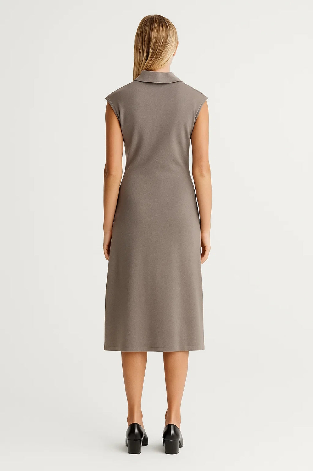 Stylowa Sukienka Midi – Elegancki Krój z Rozcięciem na Wesele 2