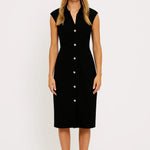 Stylowa Sukienka Midi – Elegancki Krój z Rozcięciem na Wesele 4