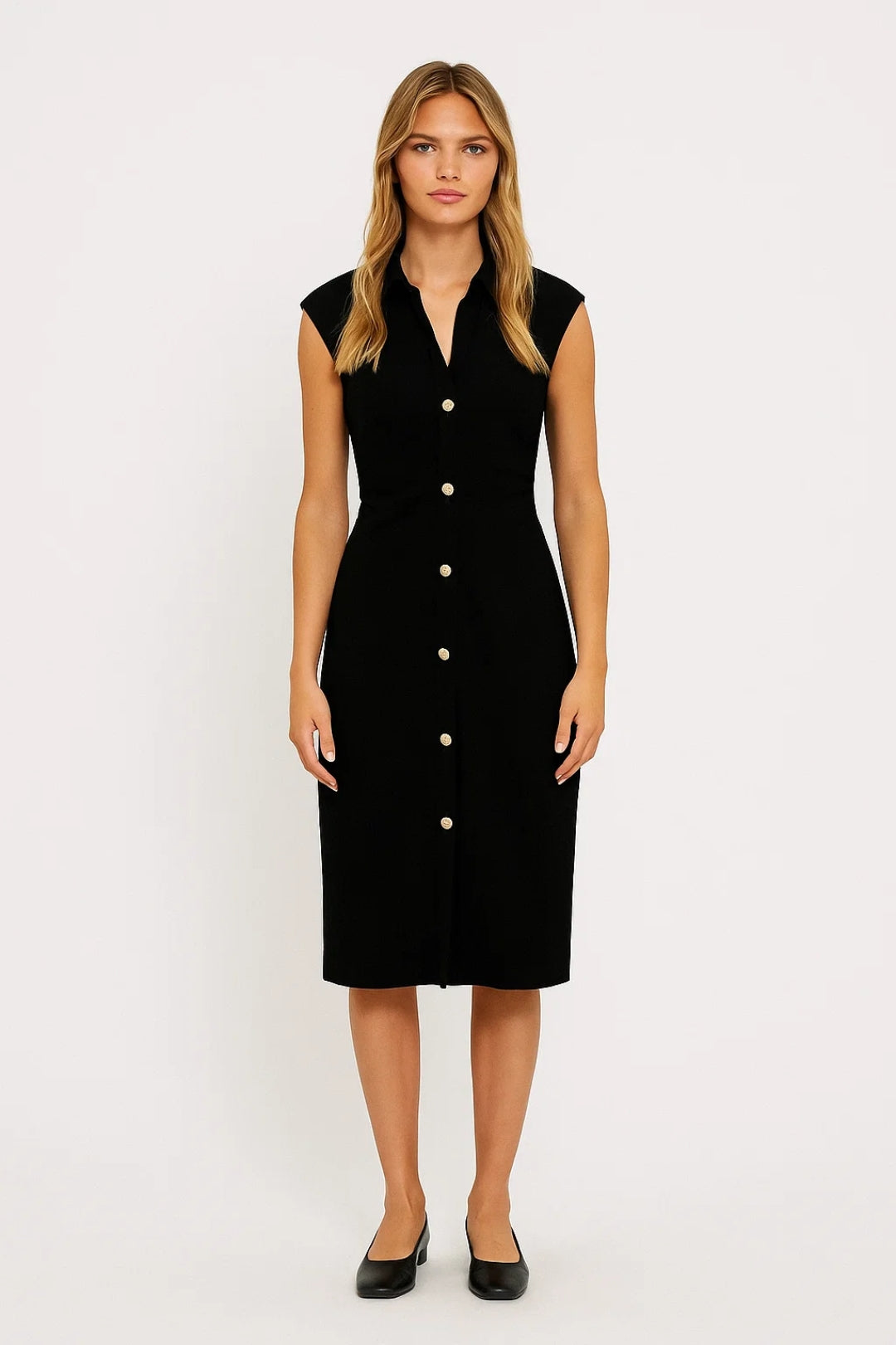 Stylowa Sukienka Midi – Elegancki Krój z Rozcięciem na Wesele 4