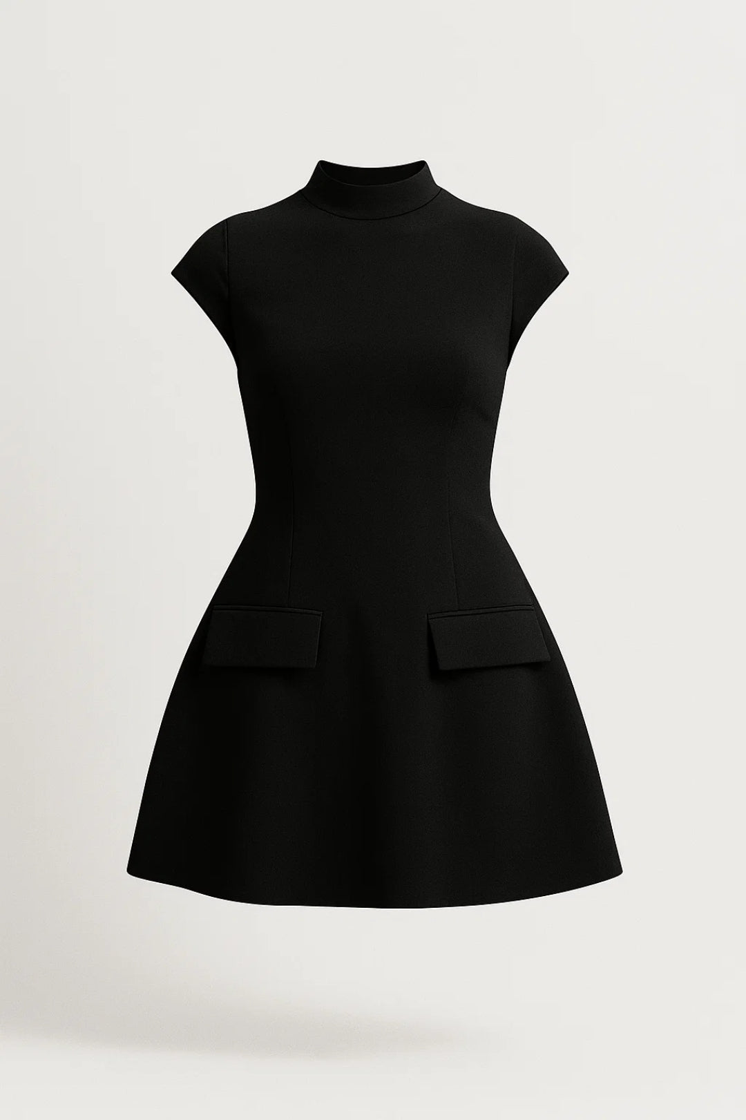 Stylowa Sukienka Mini – Nowoczesny Krój z Stójką na Każdą Okazję 1