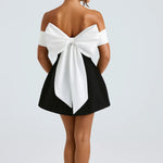 Stylowa Sukienka Mini – Odsłonięte Ramiona na Wesele 2