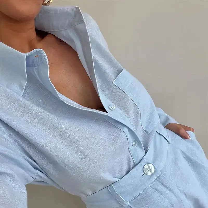 Stylowe Zestawy Casual – Komfortowy Letni Strój z Kieszeniami 4