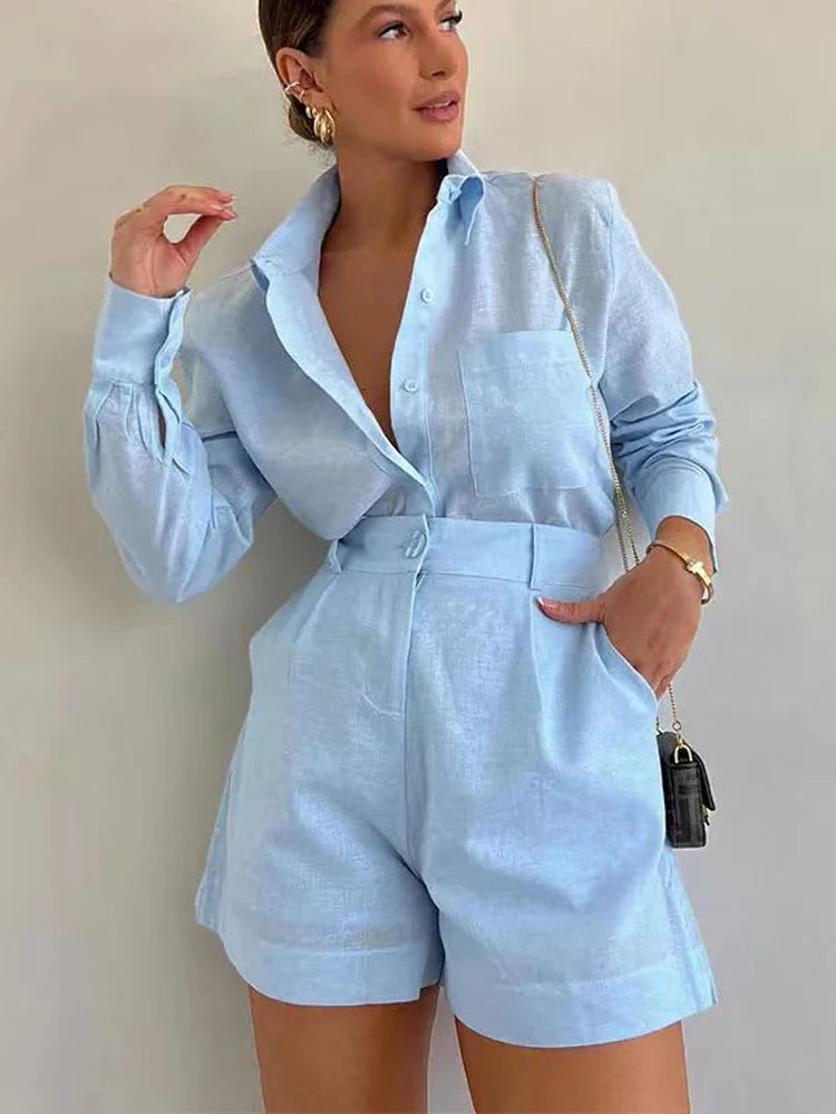 Stylowe Zestawy Casual – Komfortowy Letni Strój z Kieszeniami 5