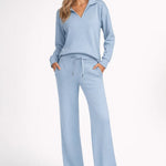 Stylowy Dres – Wygodny Sweter Polo z Luźnymi Spodniami 2