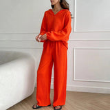 Stylowy Komplet Damski – Elegancki Top i Luźne Spodnie na Lato 5