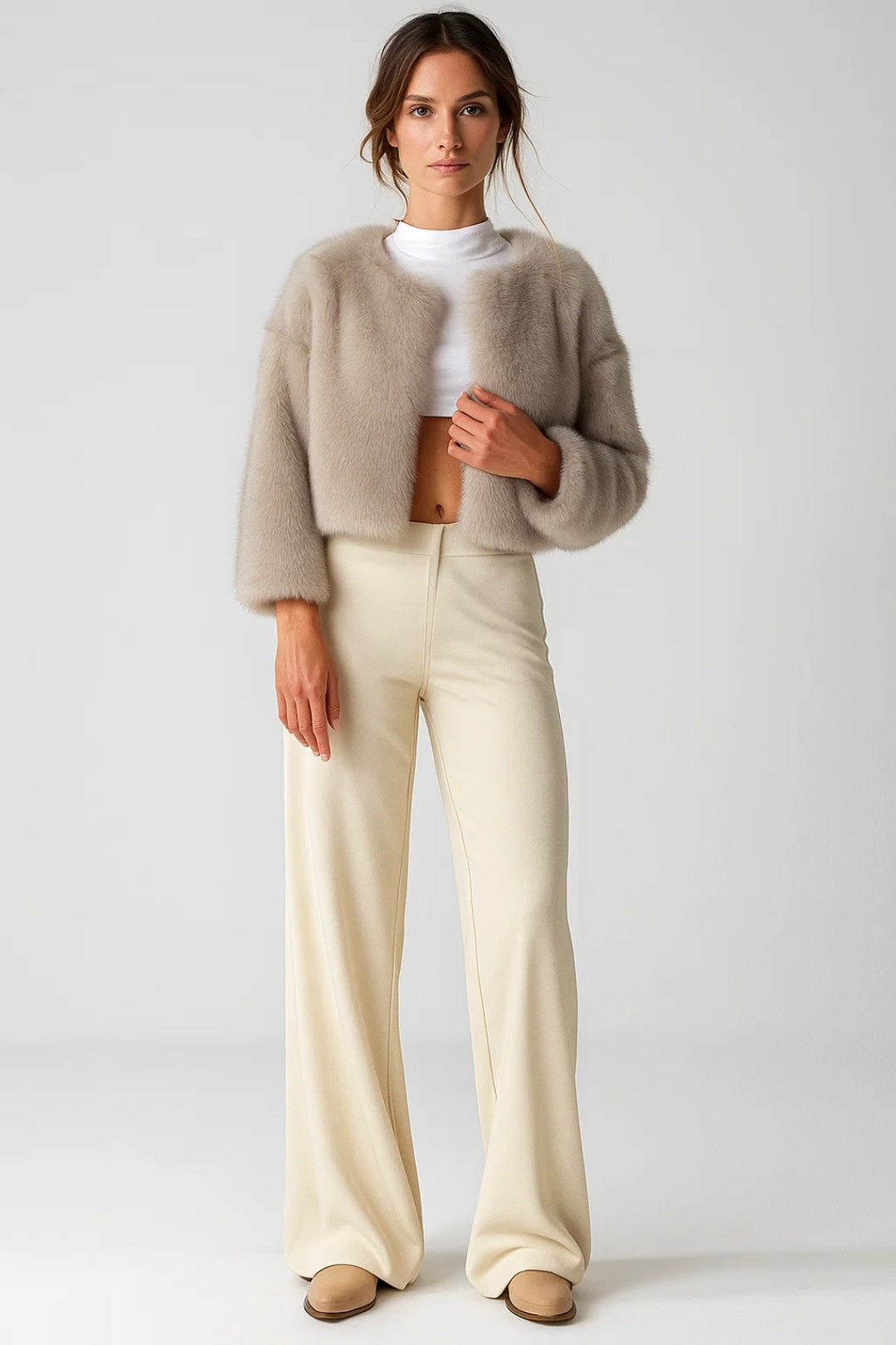 Stylowy Płaszcz Krótki – Elegancki i Wszechstronny Model 1