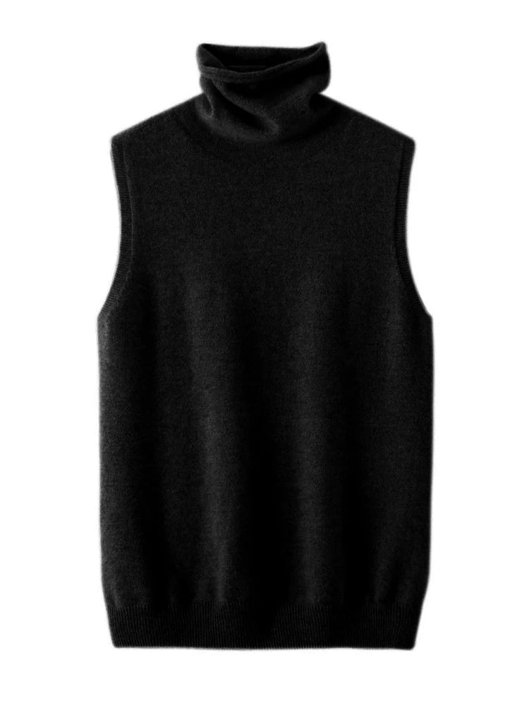 Stylowy Sweter Bez Rękawów – Wygodna Wełna Merynosowa na Każdą Porę 4