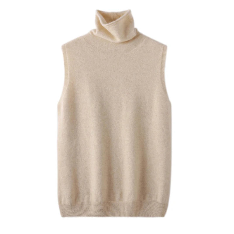 Stylowy Sweter Bez Rękawów – Wygodna Wełna Merynosowa na Każdą Porę 6