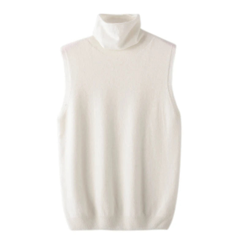 Stylowy Sweter Bez Rękawów – Wygodna Wełna Merynosowa na Każdą Porę 8