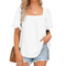 Stylowy Top Letni – Kwadratowy Dekolt i Bufki dla Elegancji 0