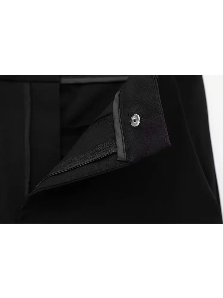 Stylowy Zestaw Damski – Elegancki Krótki Płaszcz i Szerokie Spodnie 4