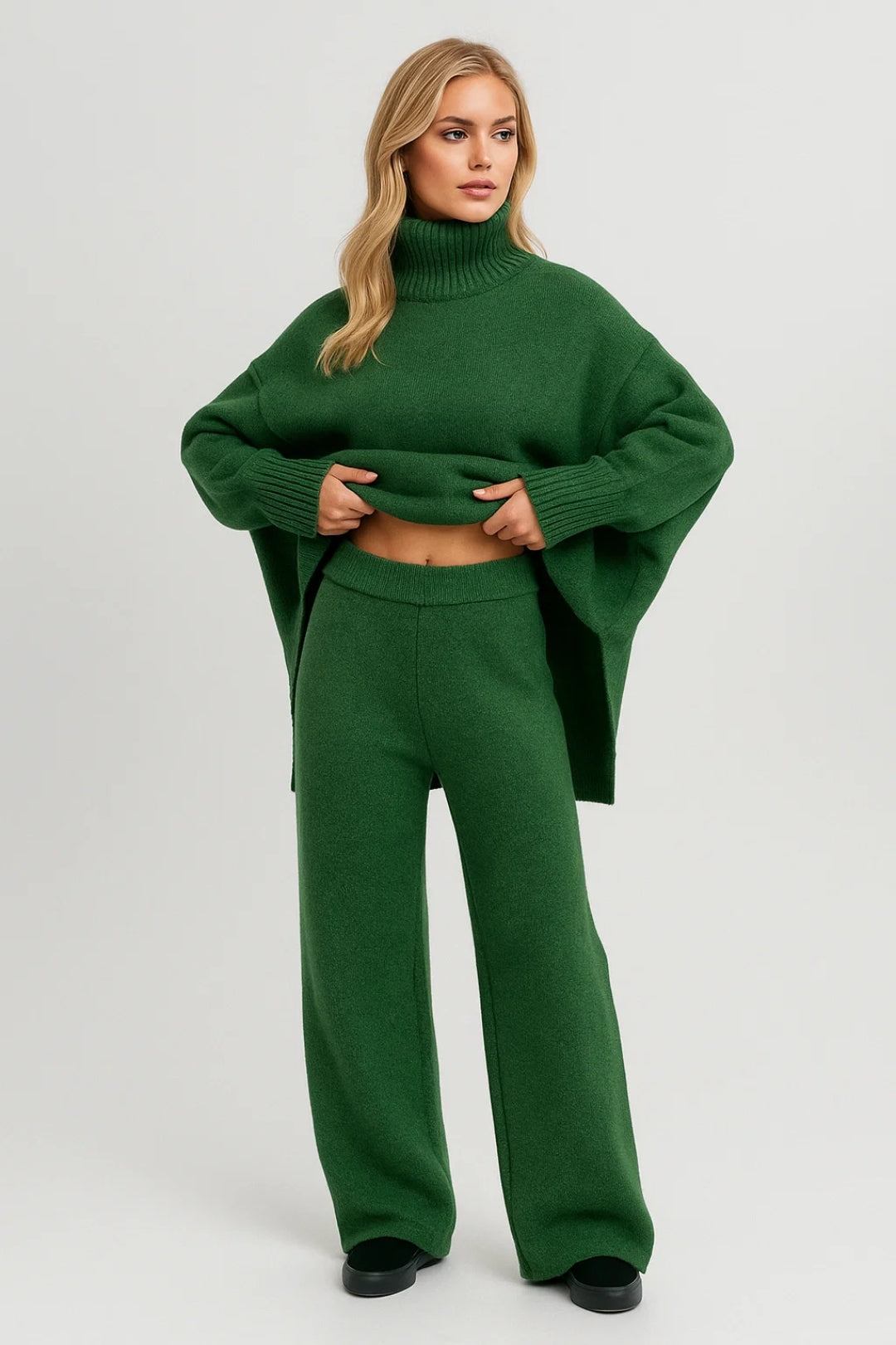 Stylowy Zestaw Odzieży Codziennej – Wygodny Oversize na Zimowe Dni 2