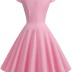Sukienka Damska Midi – Elegancki Retro Styl na Wesele i Imprezy 1