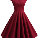 Sukienka Damska Midi – Elegancki Retro Styl na Wesele i Imprezy 4
