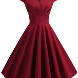 Sukienka Damska Midi – Elegancki Retro Styl na Wesele i Imprezy 4