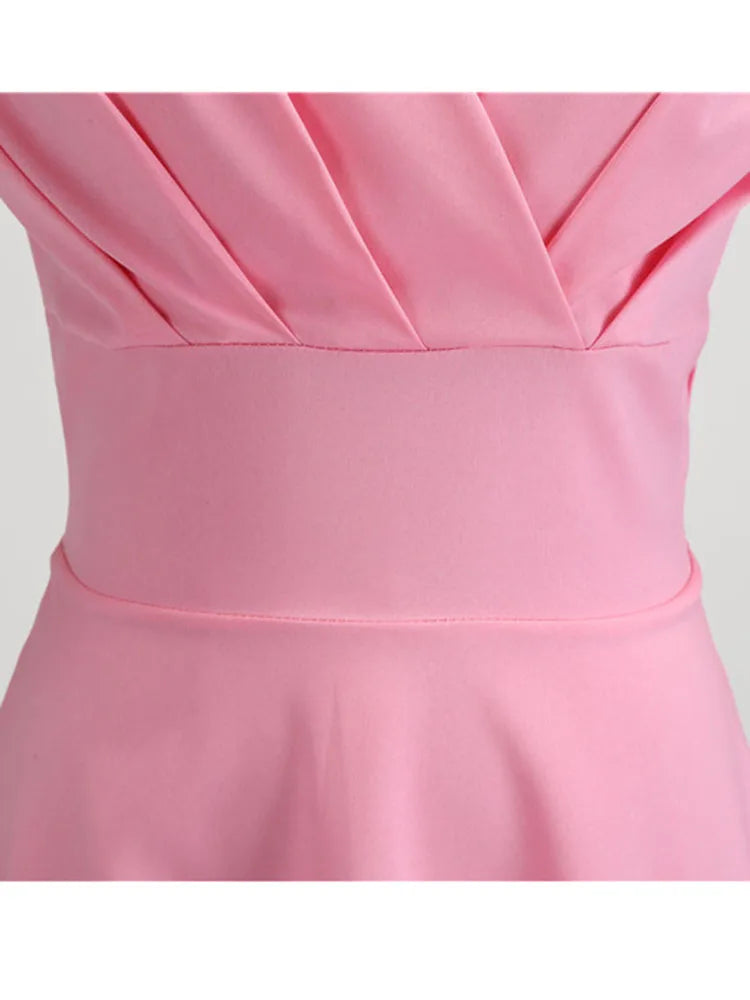 Sukienka Damska Midi – Elegancki Retro Styl na Wesele i Imprezy 5