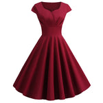 Sukienka Damska Midi – Elegancki Retro Styl na Wesele i Imprezy 8